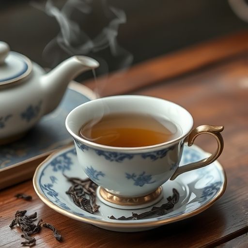 传统茶具与热茶