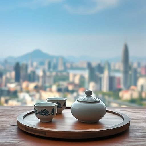 深圳高端茶具与城市景观