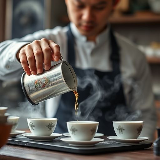 茶艺师冲泡新茶