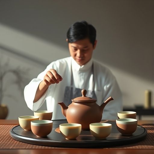 茶艺师冲泡高端茶叶