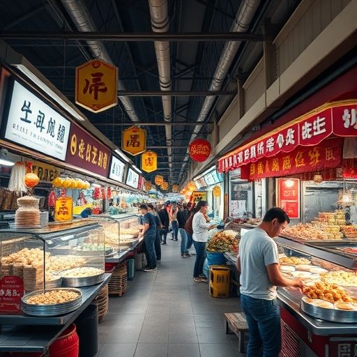 广佛美食街头市场