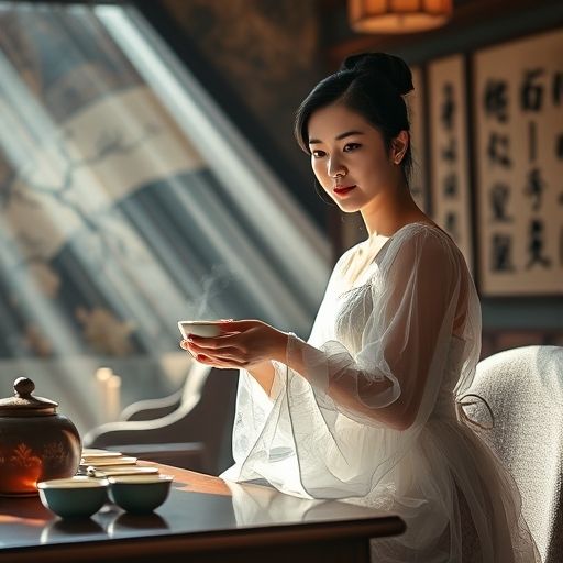 茶艺师表演茶道
