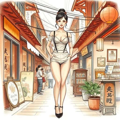 白云区茶肆街景