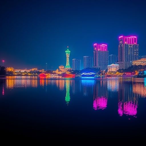 千灯湖夜景