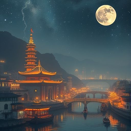 深夜茶摊的温暖社交场景