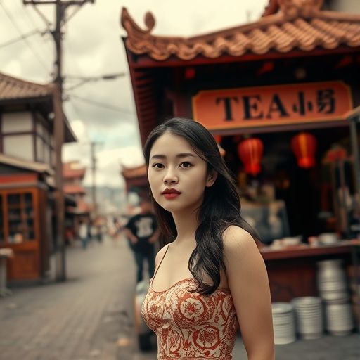 白云茶摊实景
