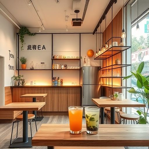 深圳南山现代茶饮店