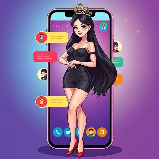 qq群聊界面插画
