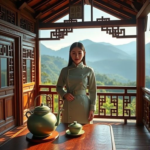 马峦山茶肆风光