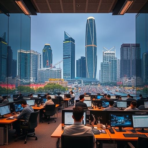 广州珠江新城办公场景