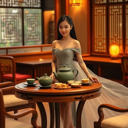 广州茶肆内景
