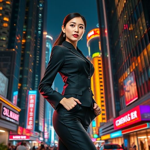 广州大圈高端工作室外观夜景