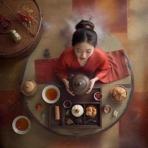 精致茶点与茶组合