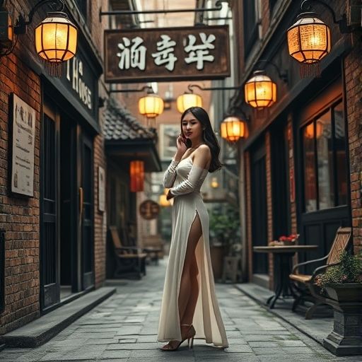 隐藏在小巷中的茶室外观