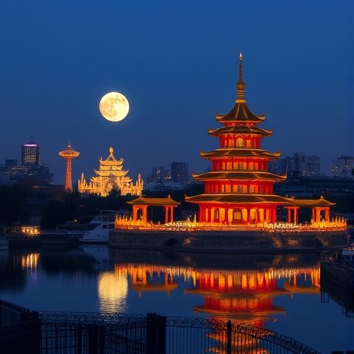 广州珠江新城夜景