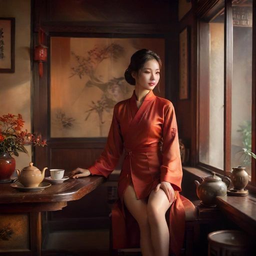 清风茶肆的温馨氛围