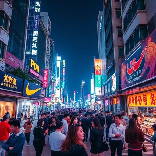 深圳夜景社交场景