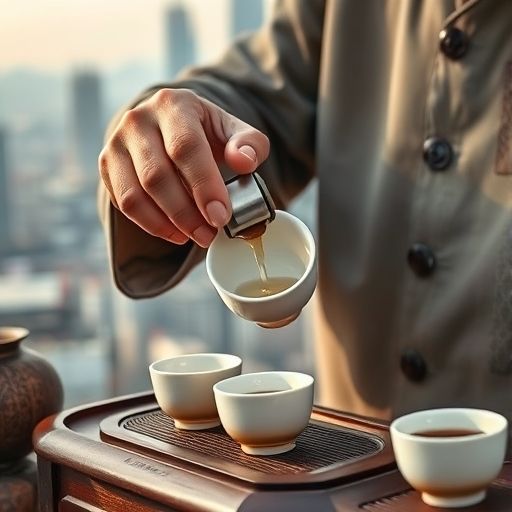 茶艺师冲泡与深圳天际线