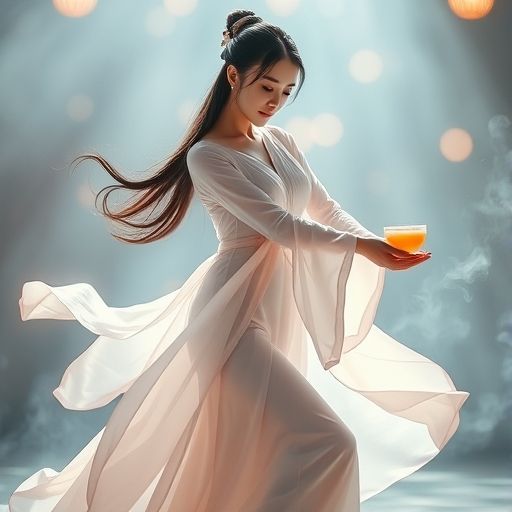 茶艺师现场表演的精彩瞬间