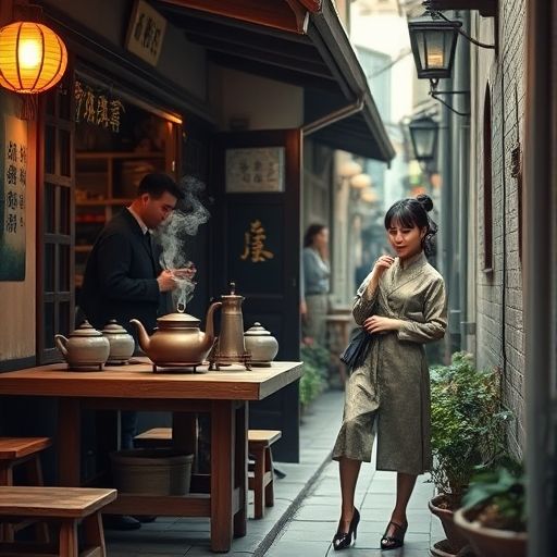 老巷茶肆氛围