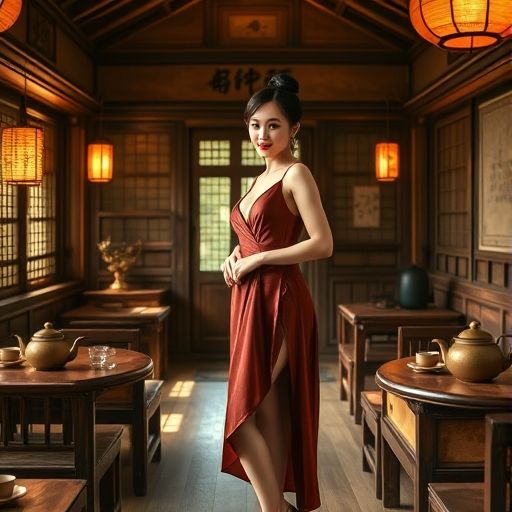 翠茗茶肆内部