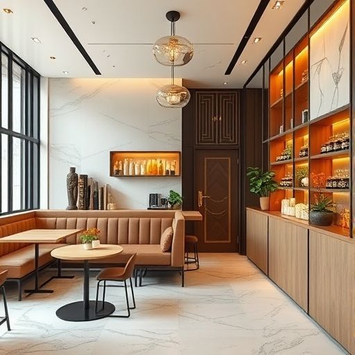 深圳现代化茶肆内部