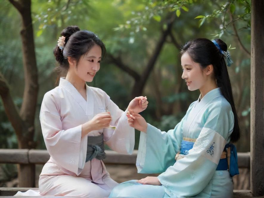 广州一处充满私密感的休闲茶社内部