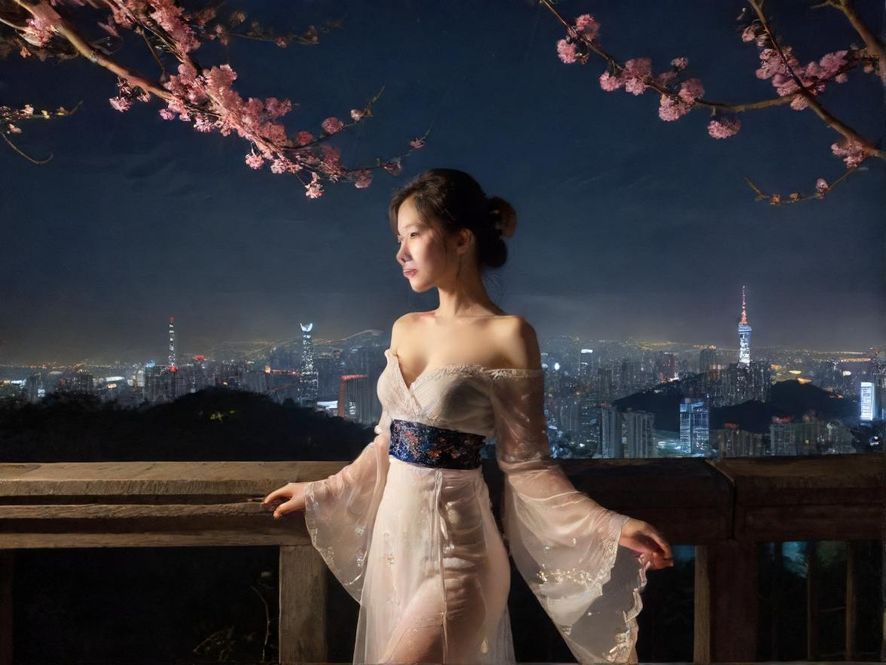 广州夜场会所夜景全貌展示