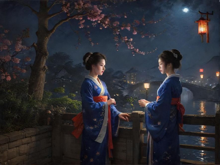 繁华都市夜景，霓虹闪烁，车水马龙，充满活力与诱惑。