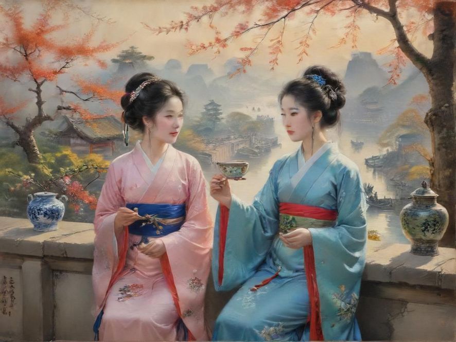 广东私密茶社的雅致环境展示