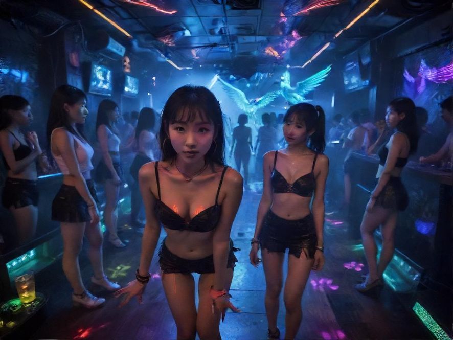 广州蒲吧夜生活狂欢，舞池中尽情释放