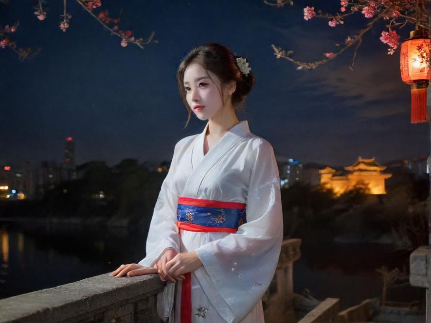 广州璀璨夜景鸟瞰图