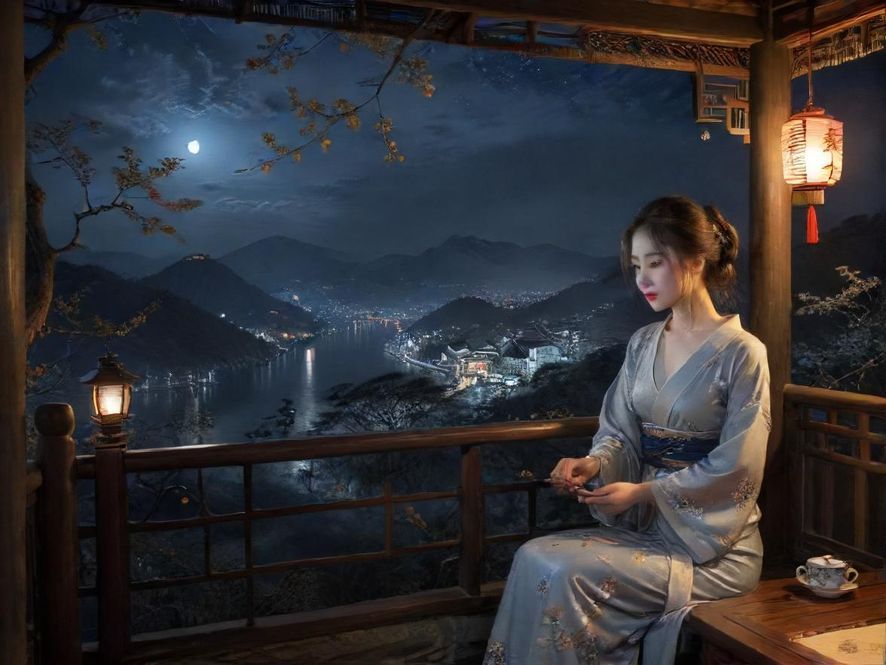 广州夜场茶室温馨复古场景