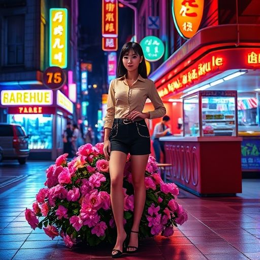 百花丛周边夜生活场景
