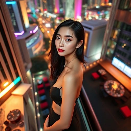 广州夜场会所时尚都市夜景