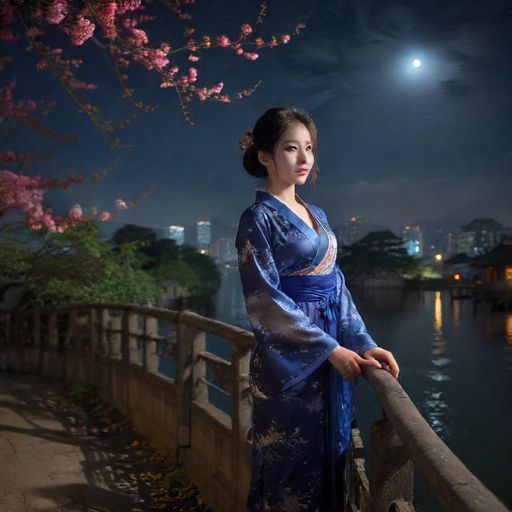 海珠95场周边夜景繁华街道实景图
