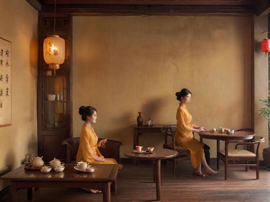 广佛茶社内部环境图