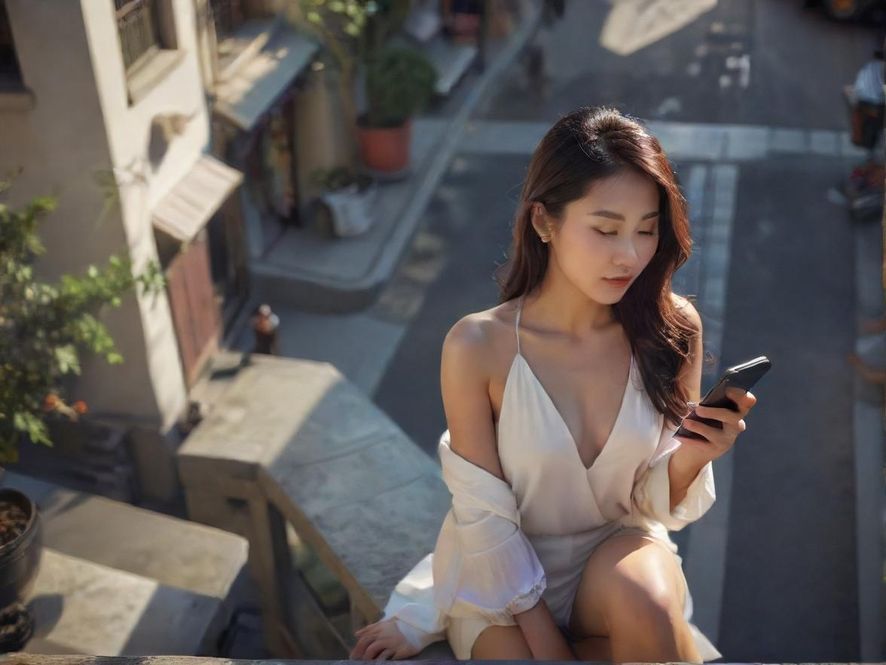 一个人在沙发上浏览手机