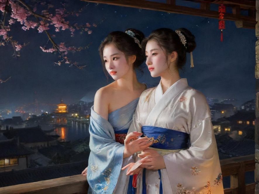 夜色下的城市霓虹