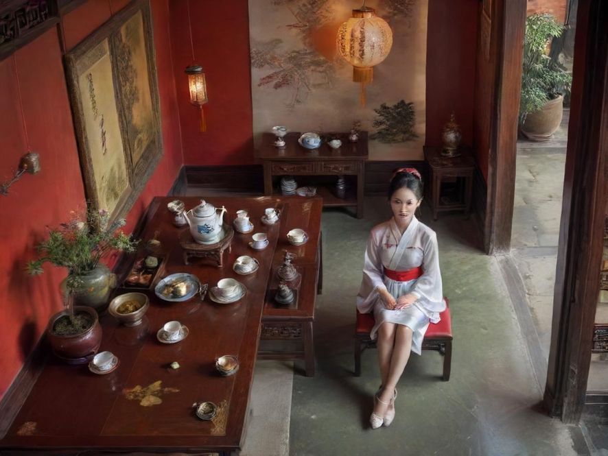 广州隐藏茶社室内环境展示