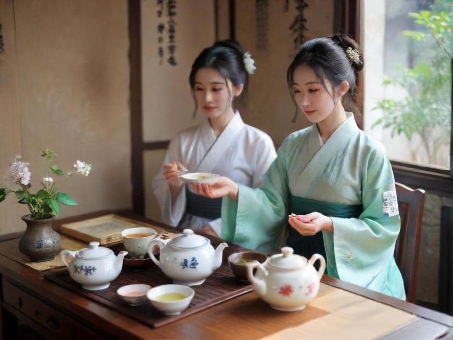 楼凤品茶会所内的雅致茶室