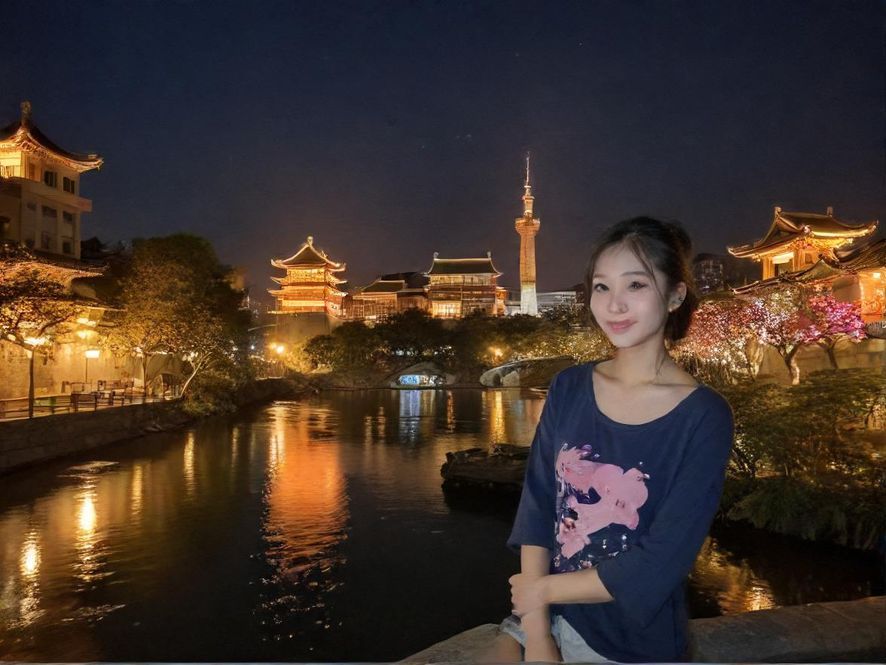 都市夜幕下的高端会所入口