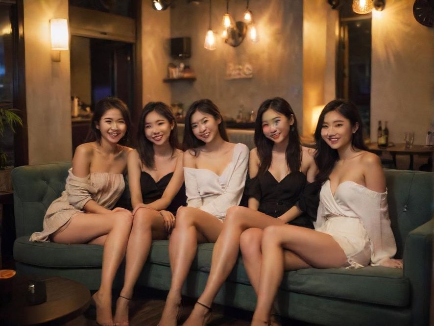 一位年轻人在咖啡馆舒适的沙发上放松，面带微笑，享受惬意时光。