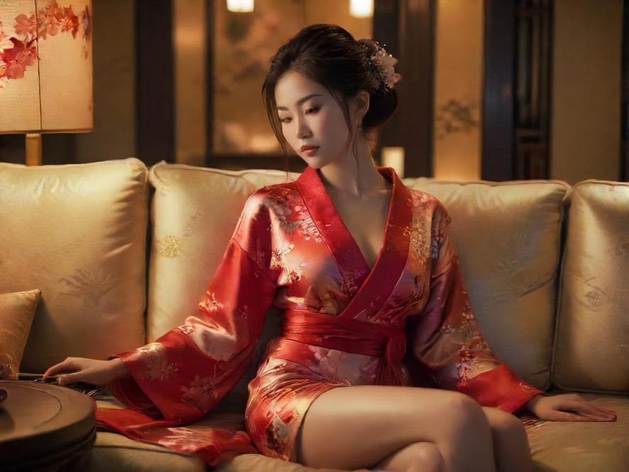 高端会所的舒适休息区