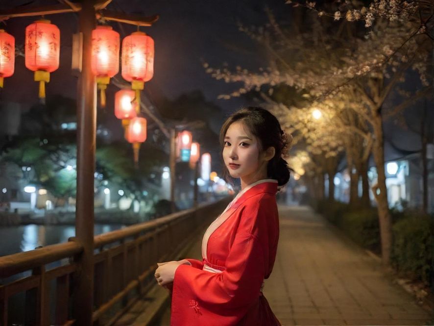 都市夜场灯光下的豪华会所