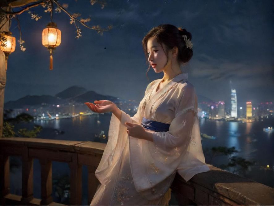 高端夜场会所炫彩舞池实景