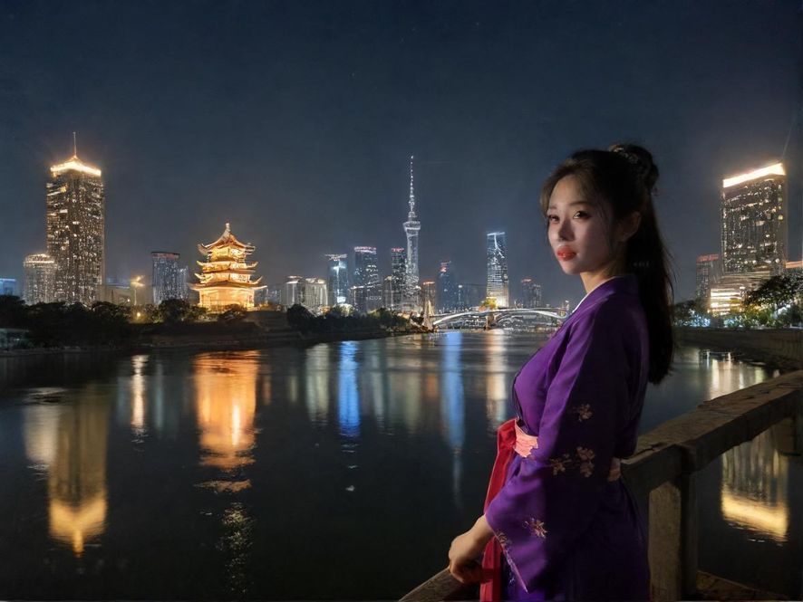 深圳高端水会外观夜景