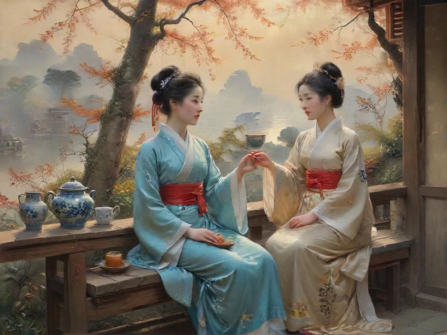 广州隐藏茶社复古风格休闲角落