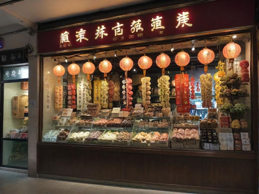 一群年轻朋友在花社区论坛推荐的特色小店里欢声笑语，广角镜头捕捉了他们开心的瞬间，纪实风格的画面展现了充满活力的城市街道背景。