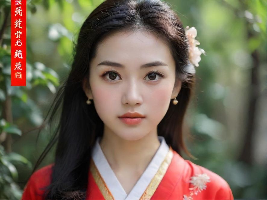 一位优雅成熟的女性在温馨咖啡馆中侧身回眸微笑,光线柔和,氛围宁静